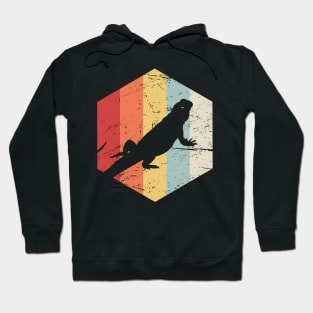 Retro Vintage Bearded Dragon Icon Hoodie